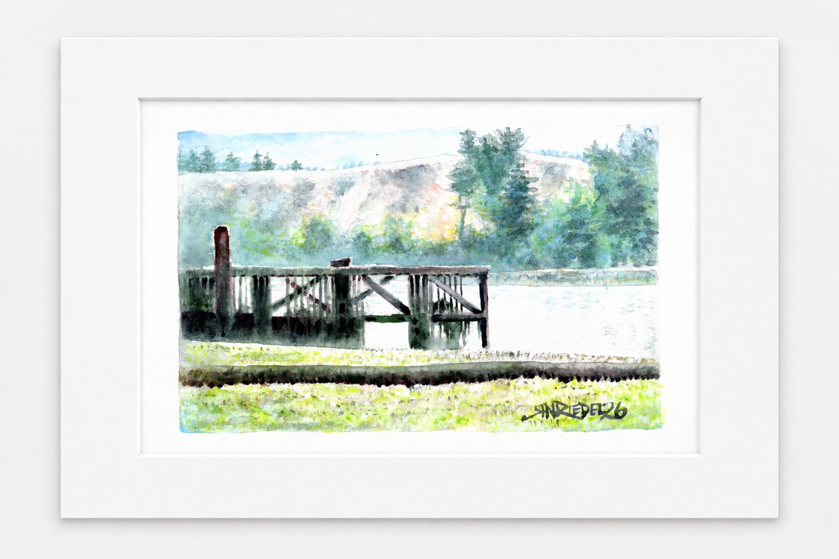 "A Stop Along the 101" | 8x10 Watercolor Print, Oregon Coast