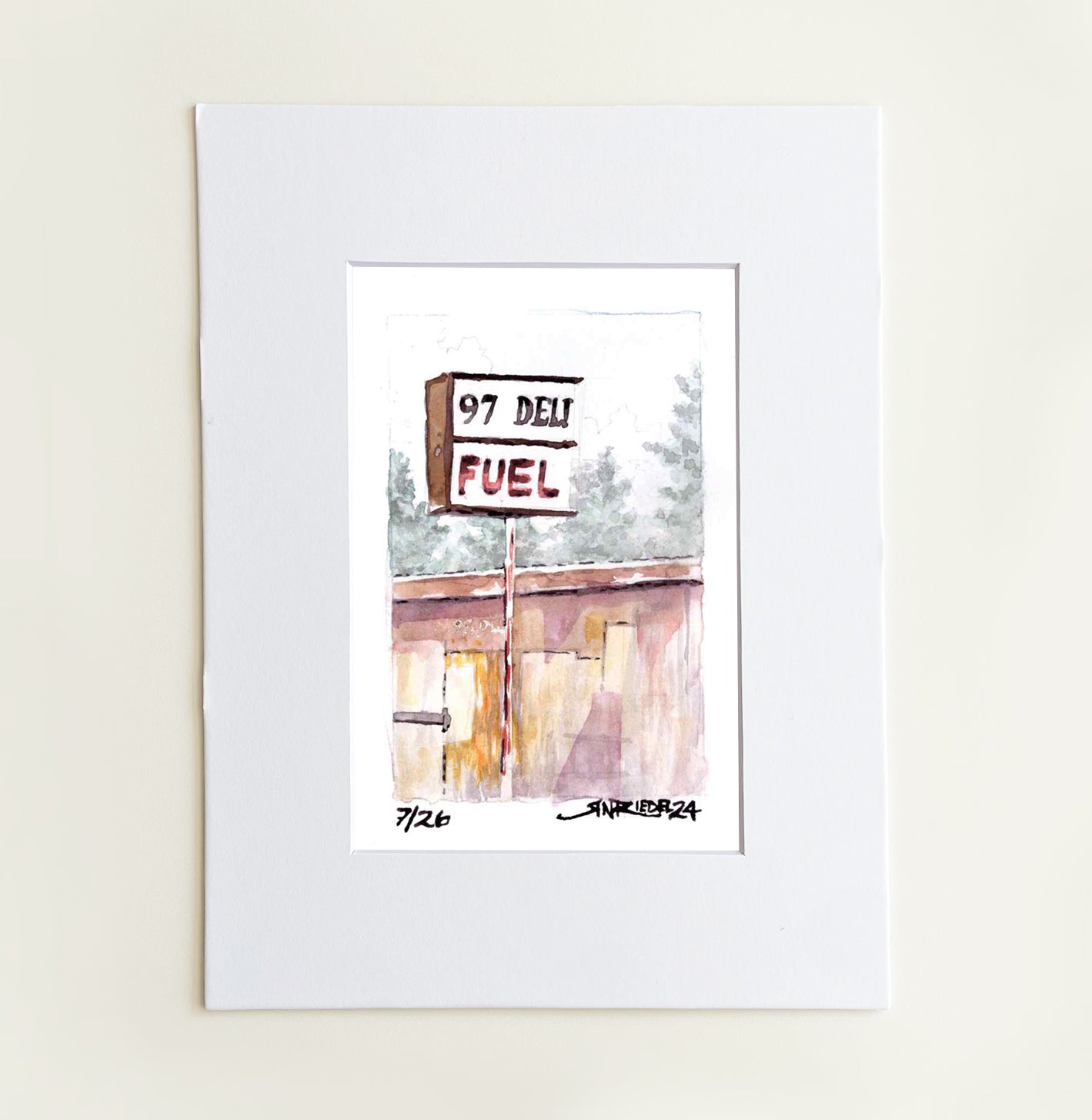 “97 Fuel” - 8x10 Watercolor Print | Pacific Crest Trail Inspired Art
