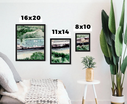 "Back to Back" - 11x14 Watercolor Print | Appalachian Trail Inspired Artwork