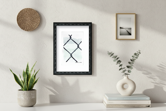 "Diamond Links" - Artist's Original Watercolor | Appalachian Trail Thru Hikers Art