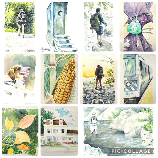 The Appalachian Trail | Illustrated Trail Journal & Watercolor Book