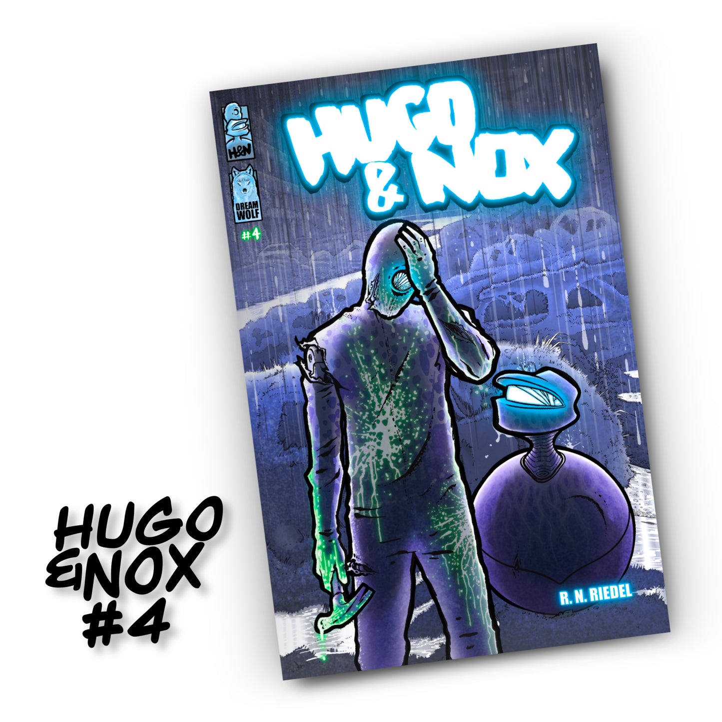 Hugo and Nox Comic Book Bundle – Issues #1–4 | Sci-Fi Series by Robert N. Riedel