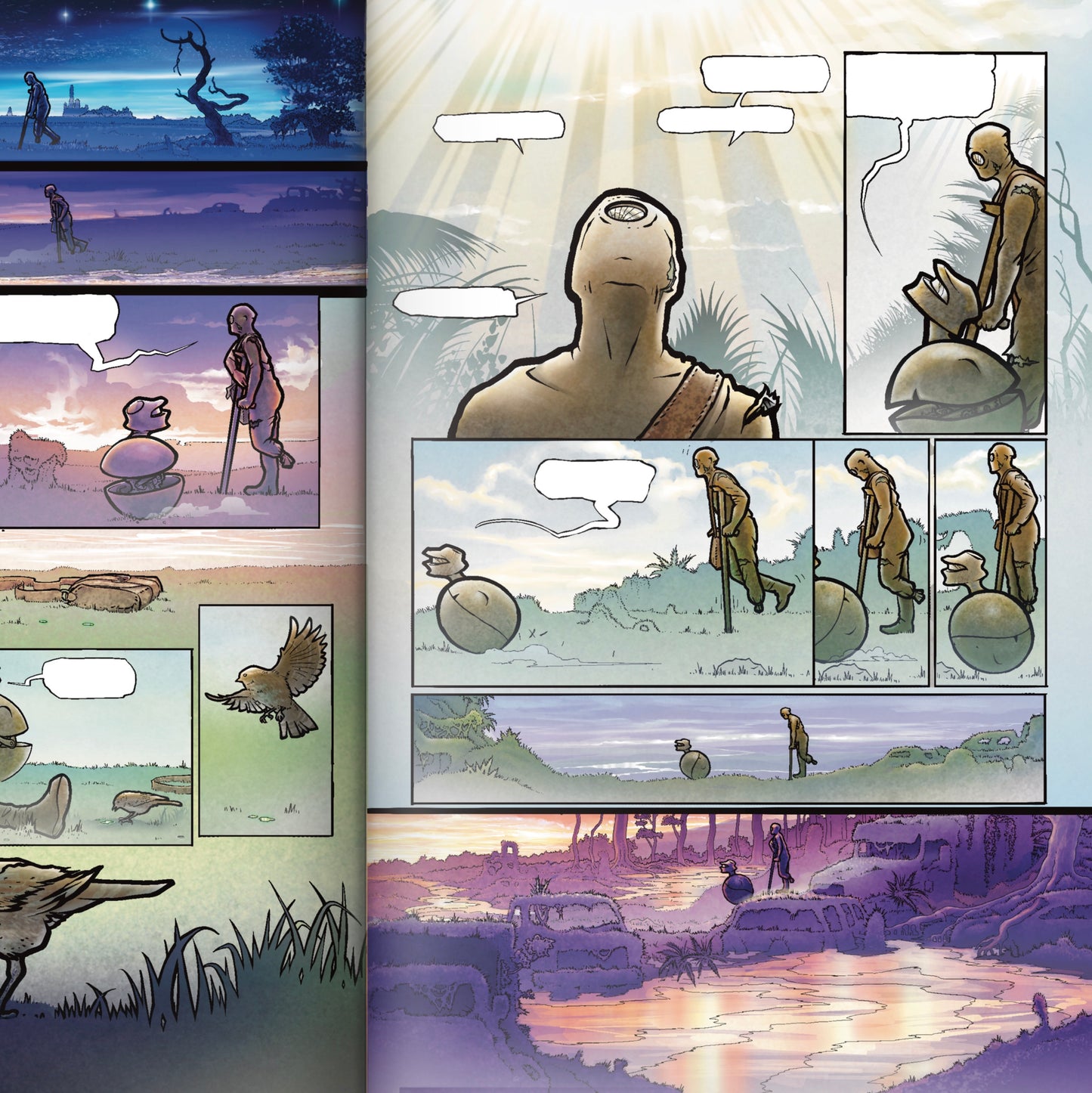 Hugo and Nox Comic Book Bundle – Issues #1–4 | Sci-Fi Series by Robert N. Riedel