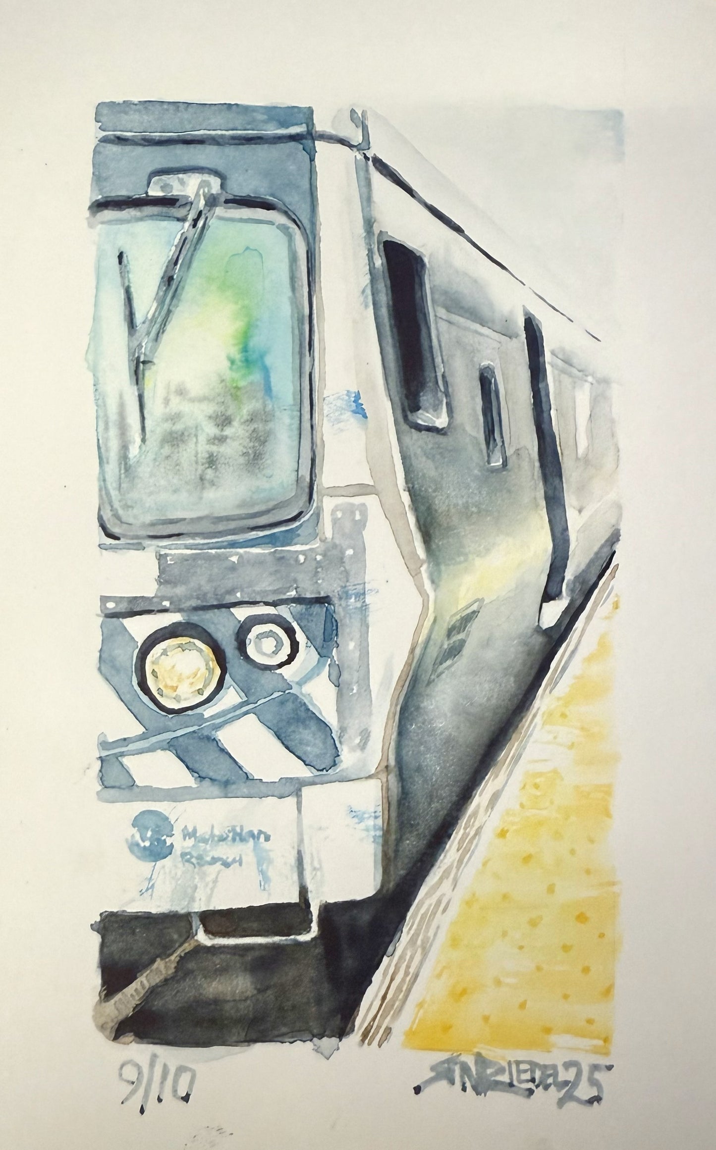"Riding the Rails, NY” - 8x10 Watercolor Print | Appalachian Trail Inspired Art