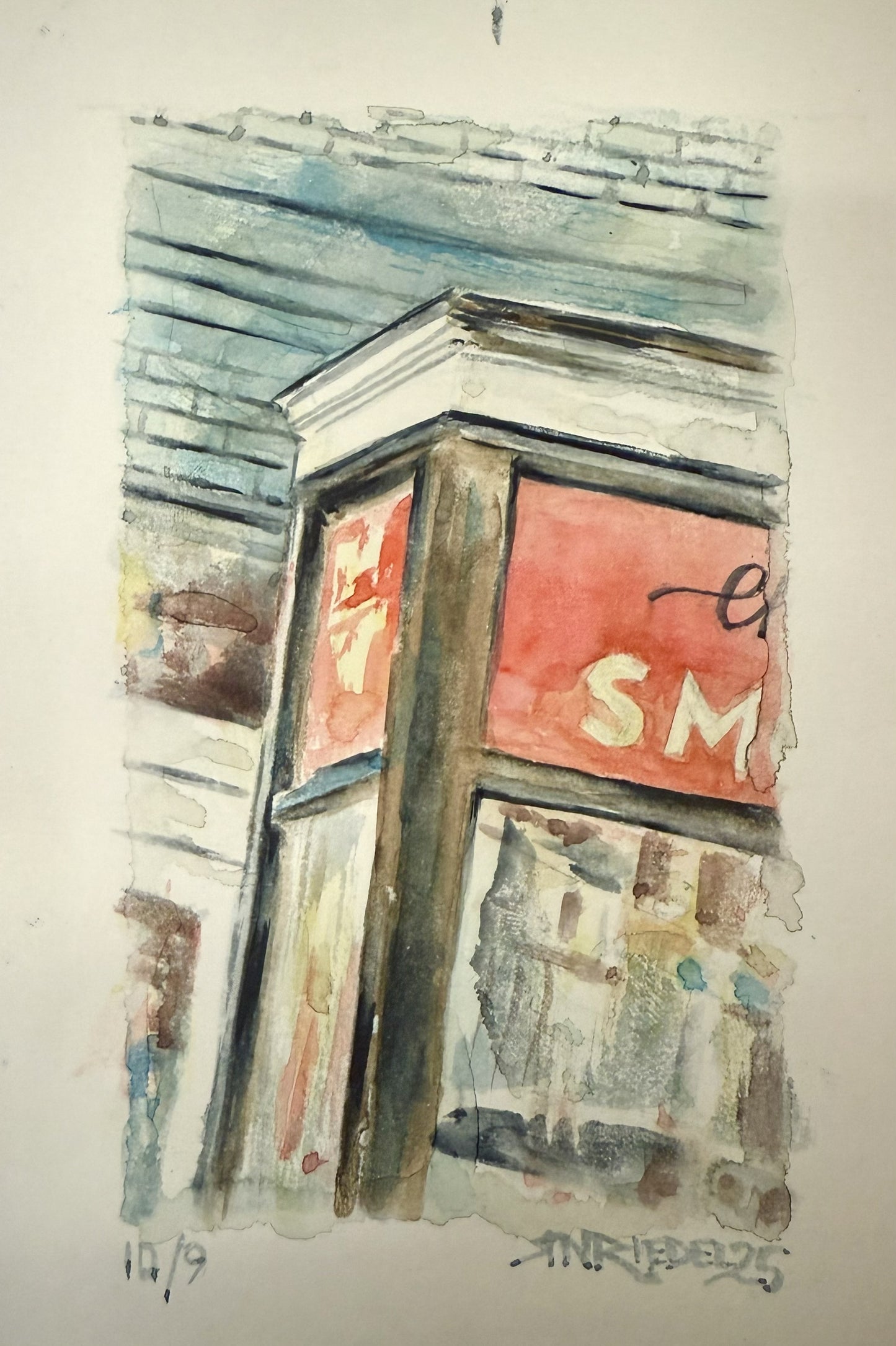 "Ben's Chili Bowl, DC” - 8x10 Watercolor Print | Appalachian Trail Inspired Art