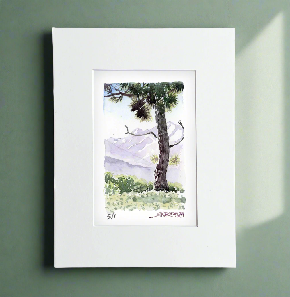 “Trailside Reverie” - 8x10 Watercolor Print | Mount Baden-Powell Watercolor Print