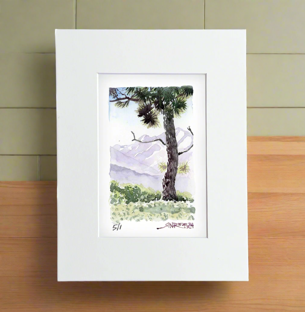 “Trailside Reverie” - 8x10 Watercolor Print | Mount Baden-Powell Watercolor Print
