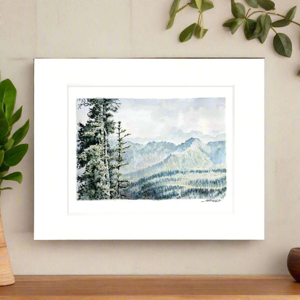 "Onwards to Harts Pass" - 11x14 Watercolor Print | Pacific Crest Trail Inspired Art
