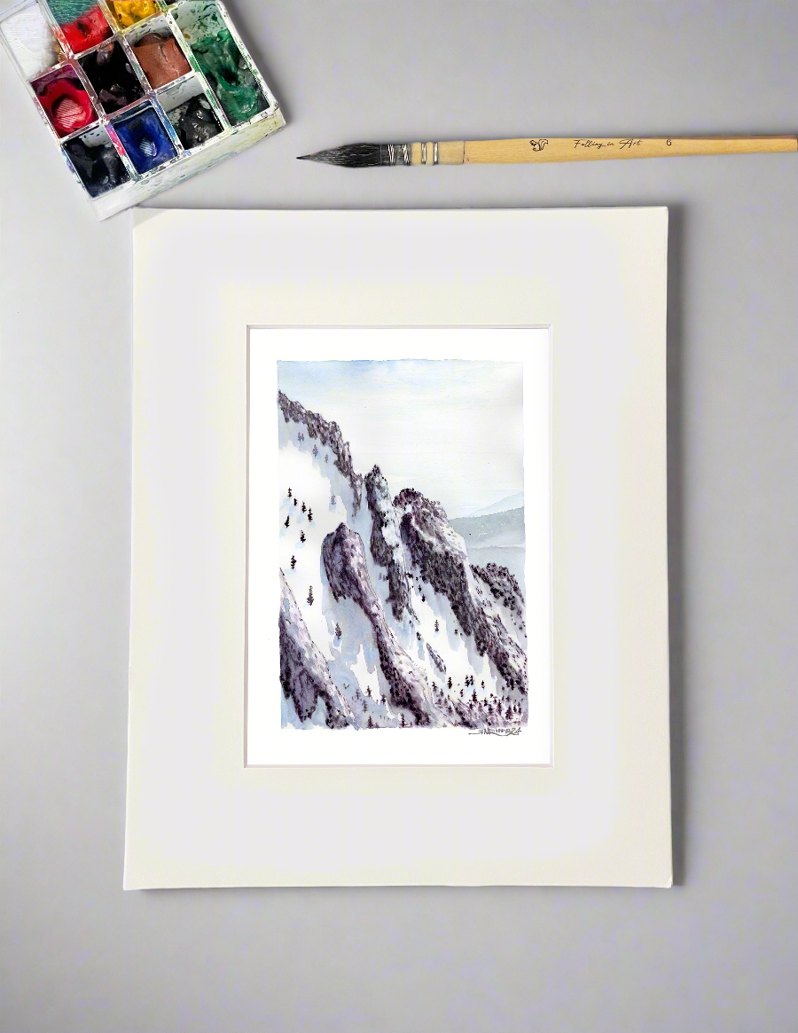 "Return to San Jacinto" - 8x10 Watercolor Print | A Watercolor Memory from the Pacific Crest Trail