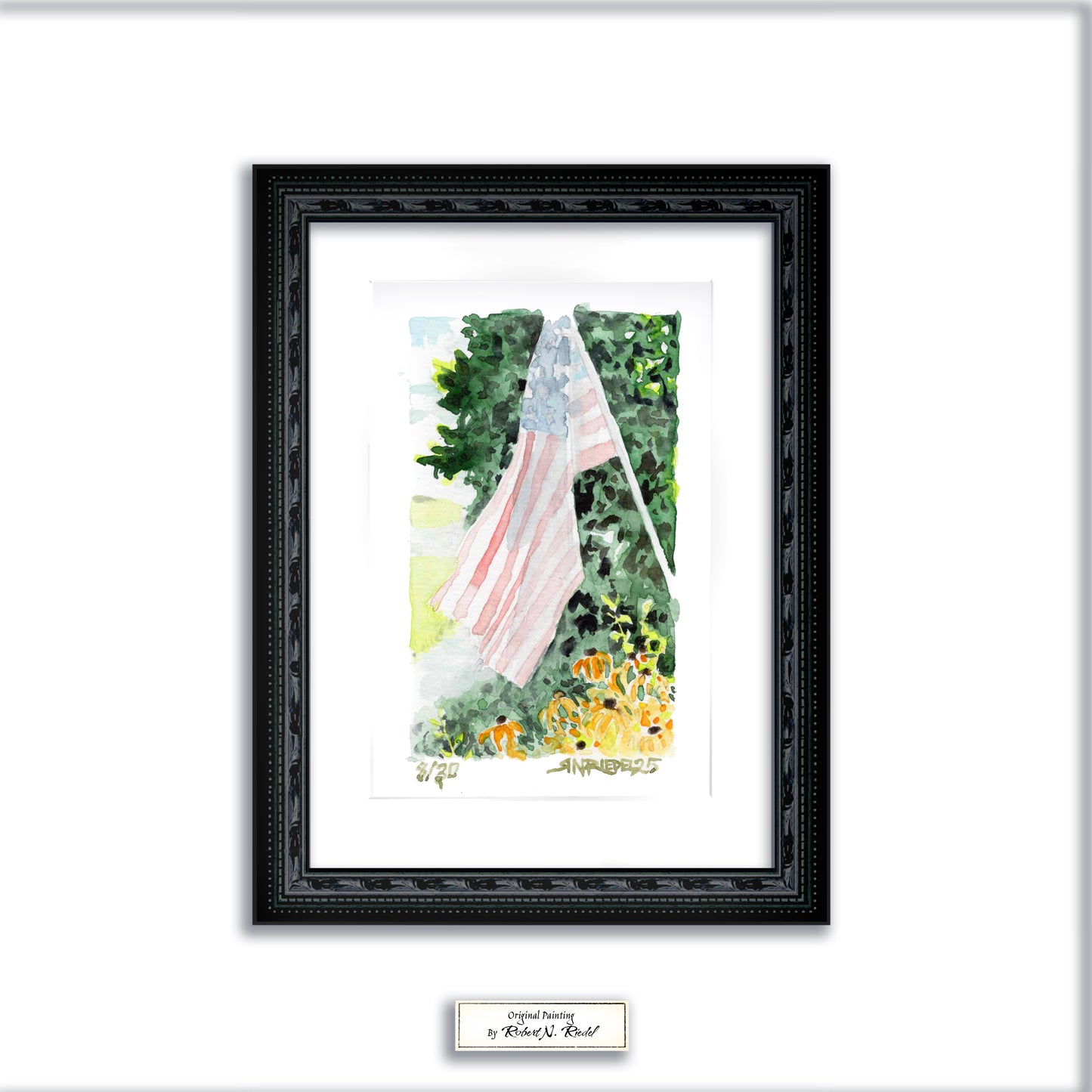 SOLD "Stars and Stripes" - Artist's Original | Appalachian Trail Original Painting
