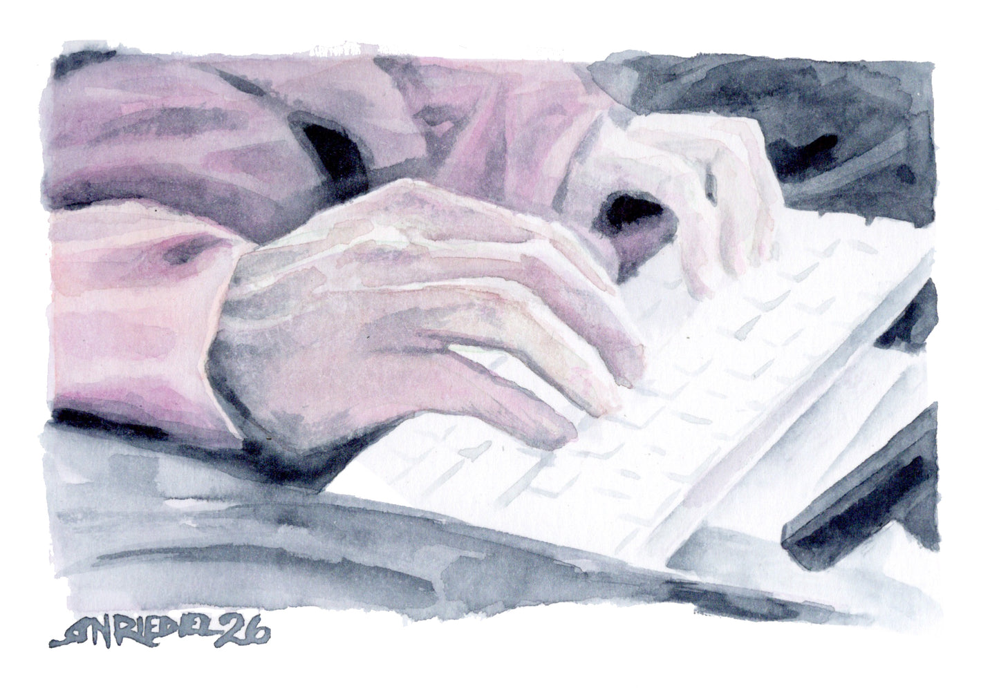 "Between the Lines” - 8x10 Watercolor Print | Appalachian Trail Inspired Art