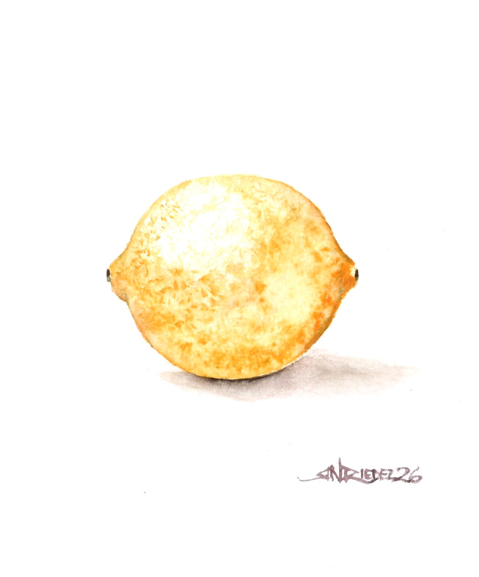 "When Life Gives You" | 8x10 Watercolor Print, Kitchen Art,