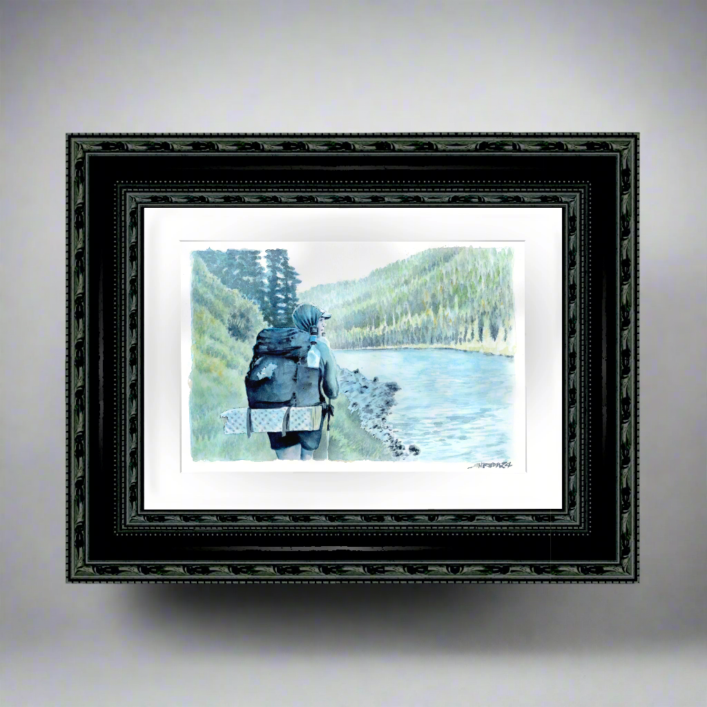 "Almost There" -Artist's Original | Original Hand-Painted Watercolor from the Pacific Crest Trail