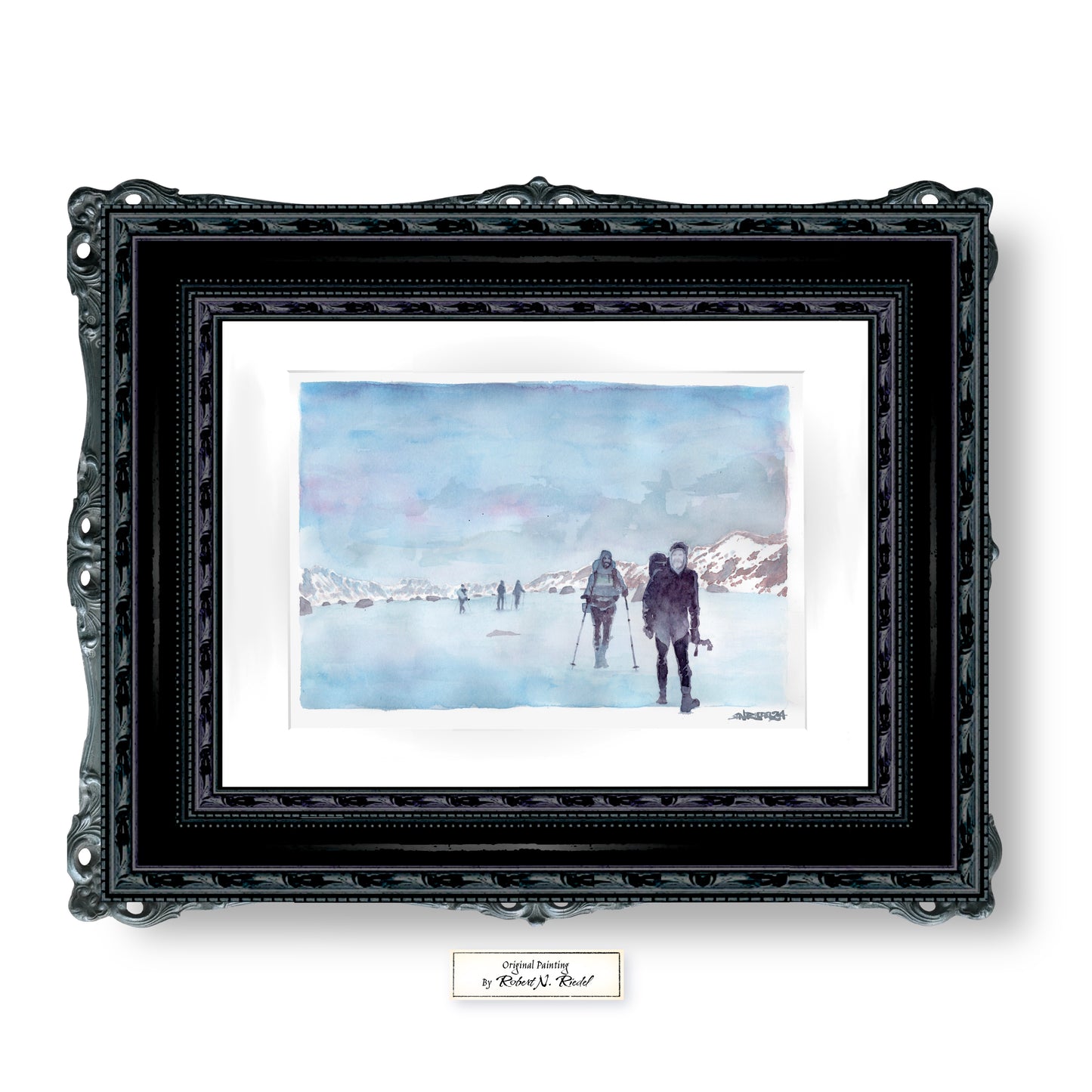 "Approach to Forester" - Artist's Original | Original Watercolor of Pacific Crest Trail Ascent of Forester Pass