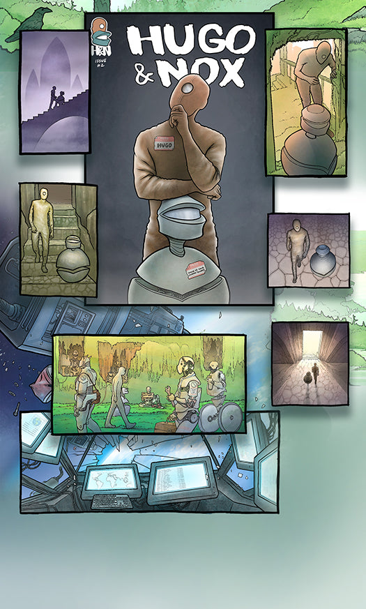 Hugo and Nox Comic Book Bundle – Issues #1–4 | Sci-Fi Series by Robert N. Riedel
