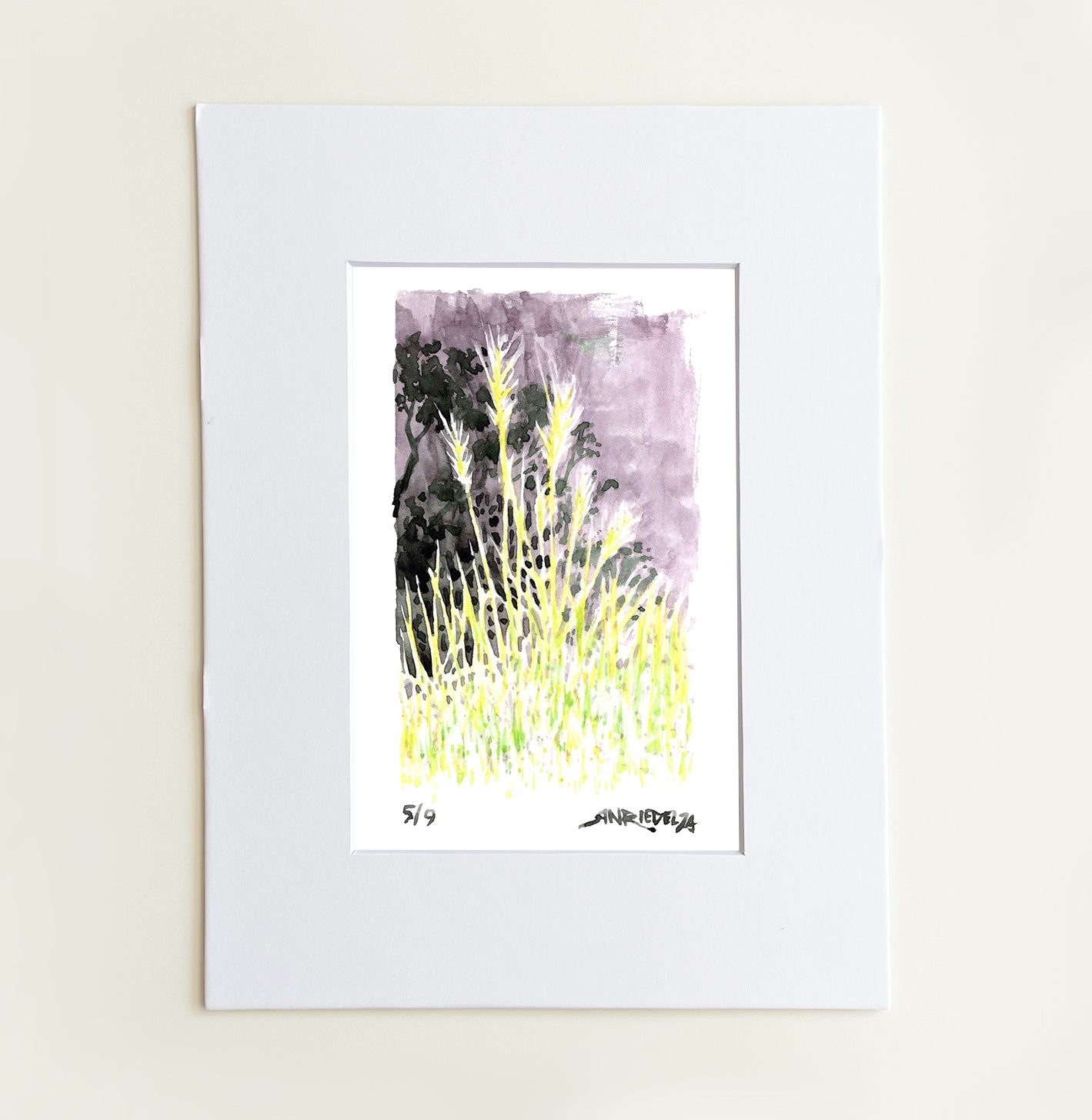 “Desert Grass” - 8x10 Watercolor Print | Pacific Crest Trail Inspired Art