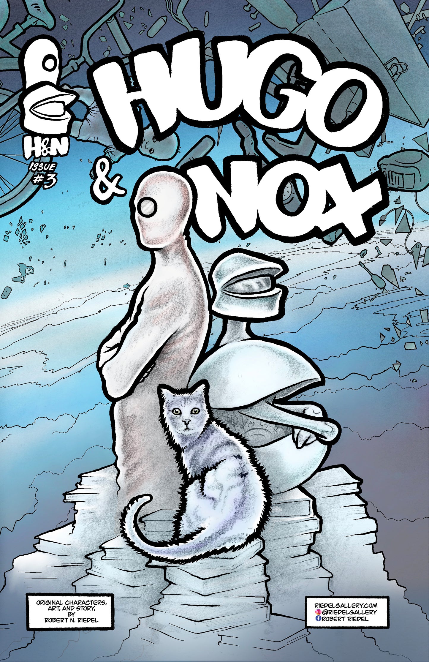 Hugo and Nox Comic Book Bundle – Issues #1–4 | Sci-Fi Series by Robert N. Riedel