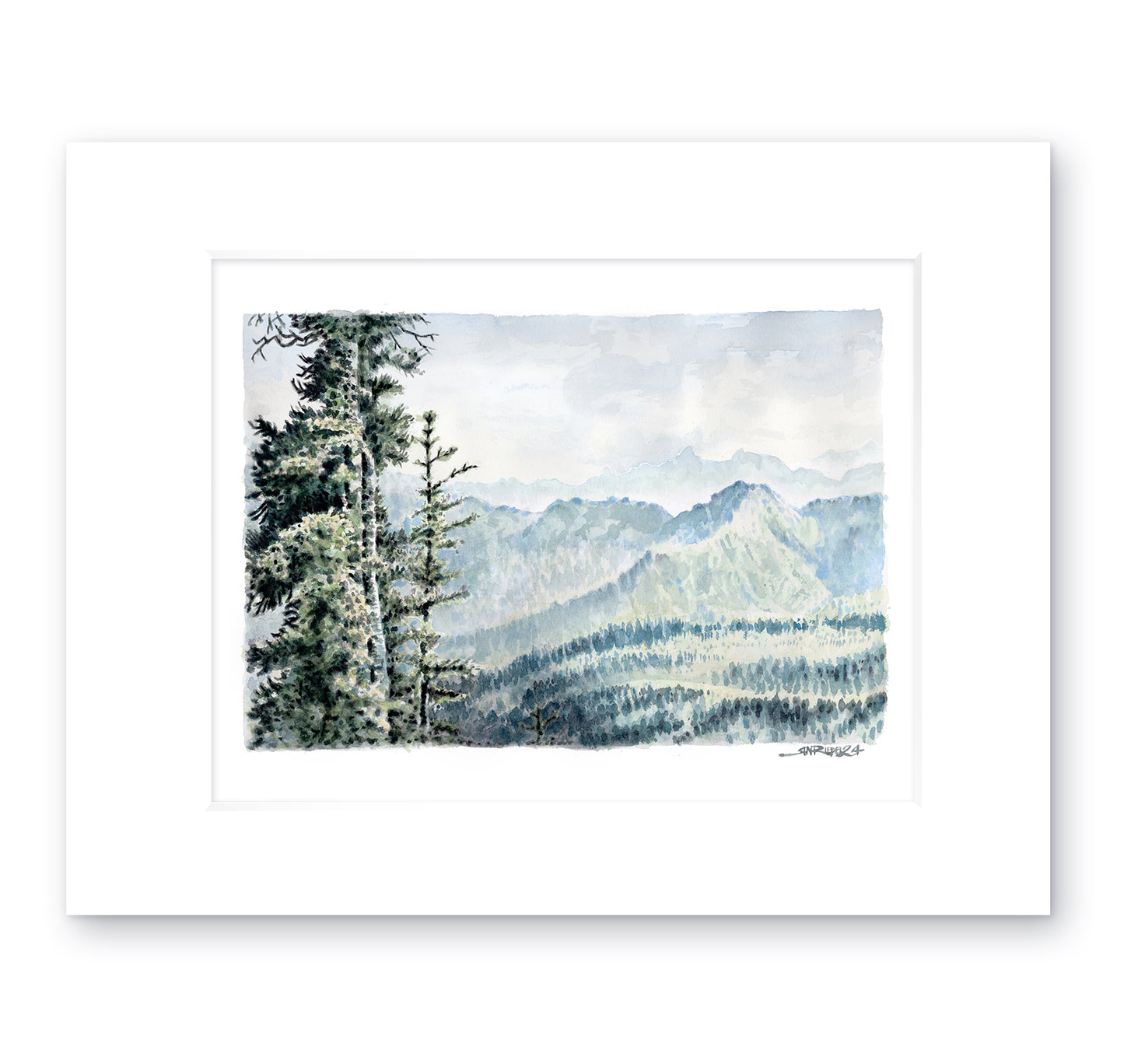 “Onwards at Harts Pass ” - 8x10 Watercolor Print | Pacific Crest Trail Inspired Art