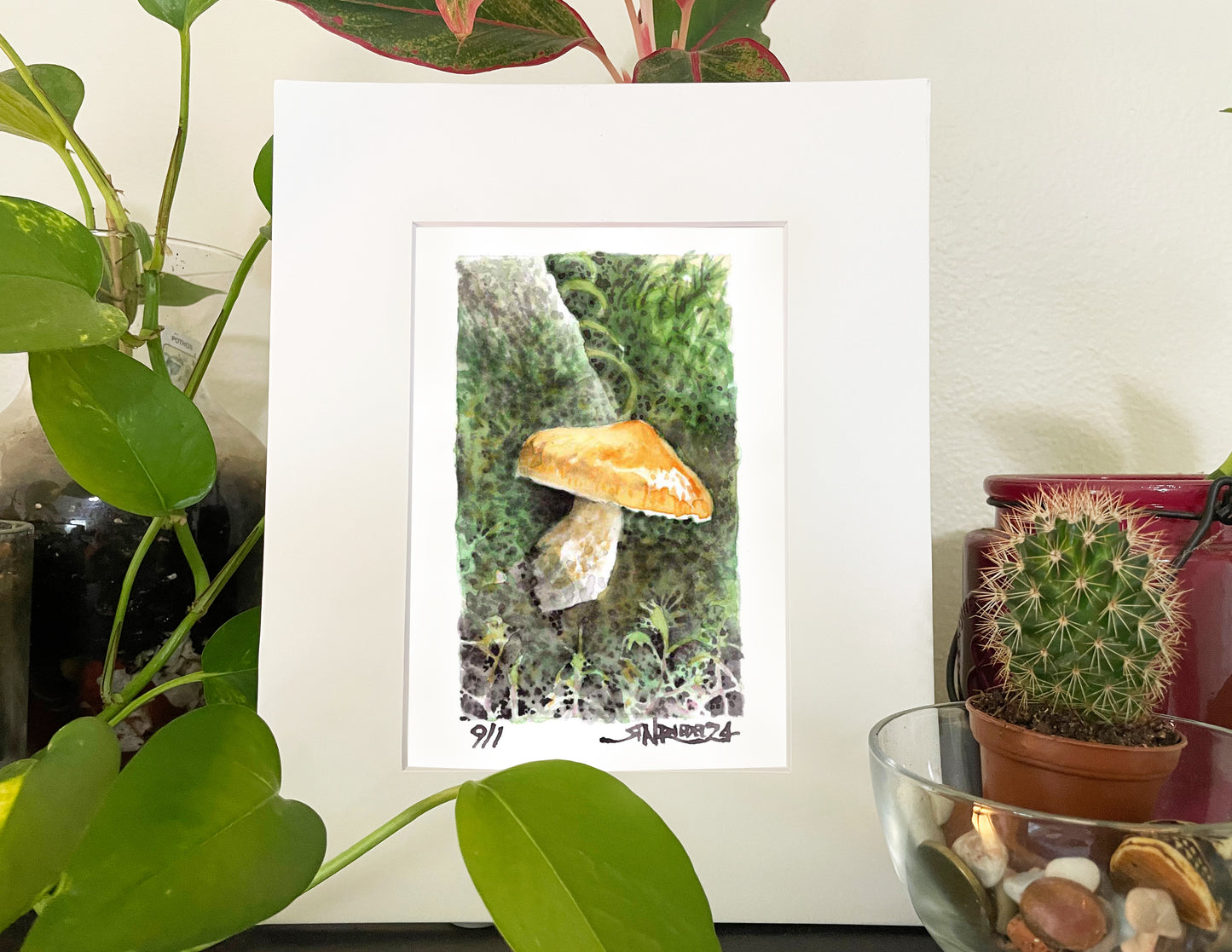 "Plant Life" - Watercolor Print - 8x10