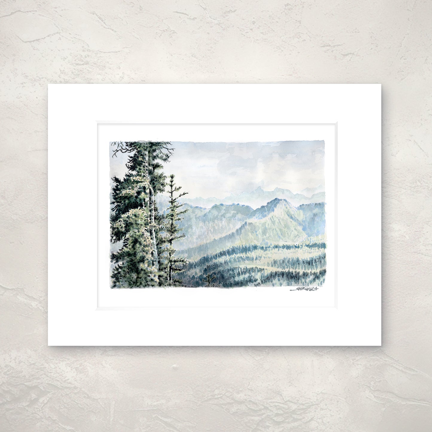"Onwards to Harts Pass" - 11x14 Watercolor Print | Pacific Crest Trail Inspired Art