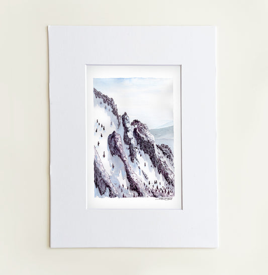 "Return to San Jacinto"  - 8x10 Watercolor Print |  A Watercolor Memory from the Pacific Crest Trail