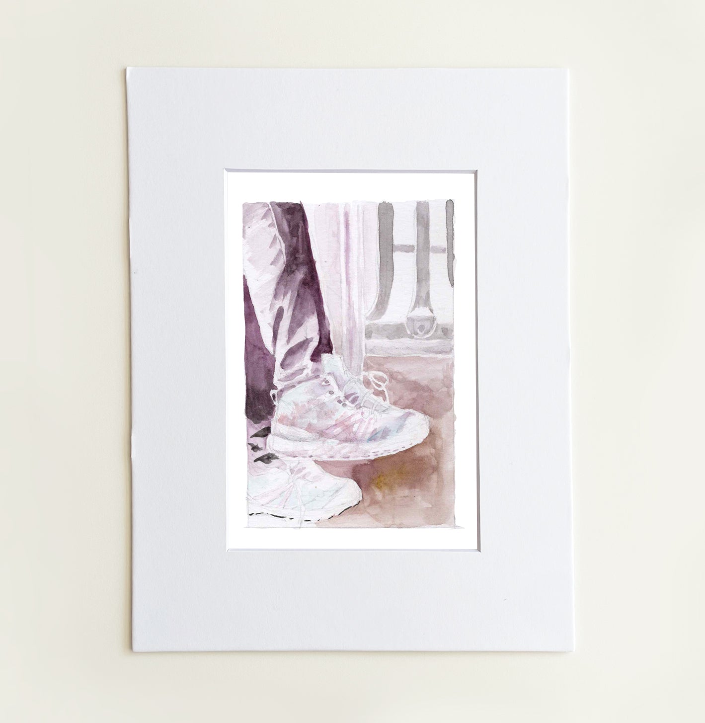 “Somewhere's Shoes” - 8x10 Watercolor Print | Pacific Crest Trail Inspired Art