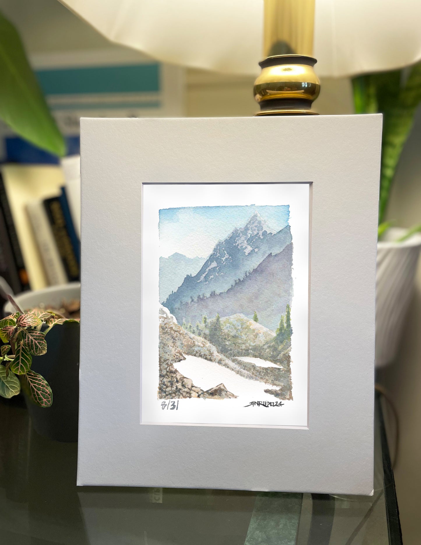 "Spider Glacier" - Watercolor Print - 8x10