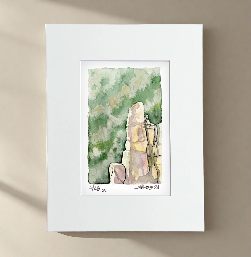 “Trail Sentinel” - 8x10 Watercolor Print | Painted on the Pacific Crest Trail