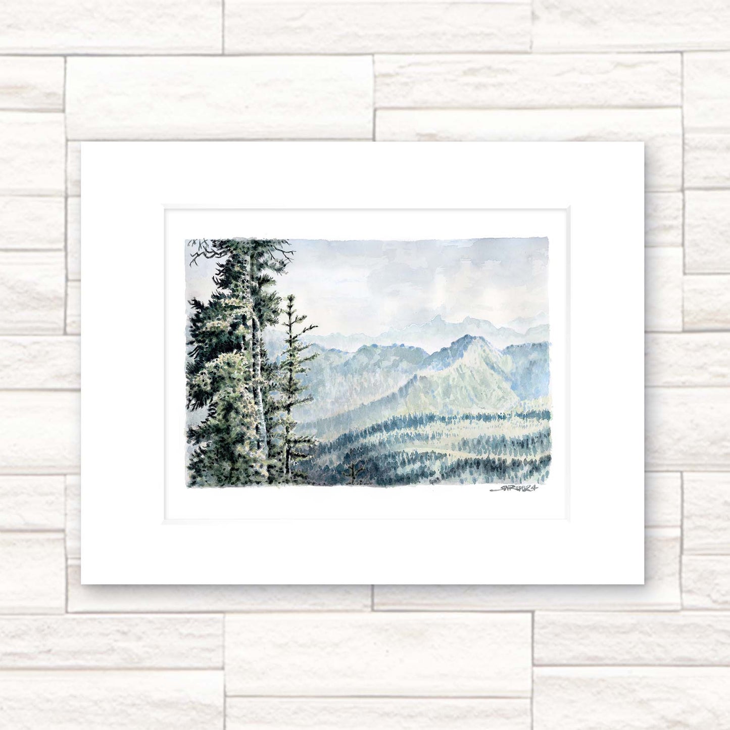 "Onwards to Harts Pass" - 11x14 Watercolor Print | Pacific Crest Trail Inspired Art