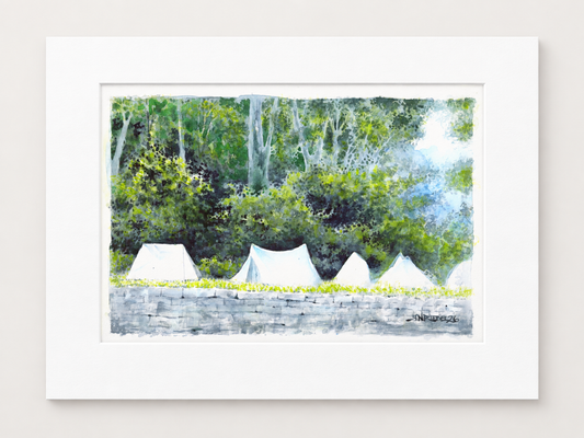 Trail Days — Cascade Locks, 2026 | PCT Watercolor Art Print