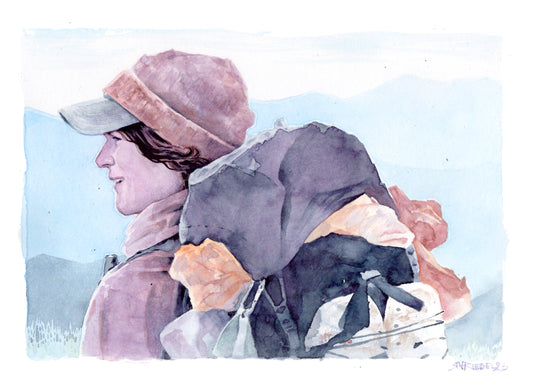 "Miles Ahead" - 11x14 Watercolor Print  | Appalachian Trail Inspired Artwork