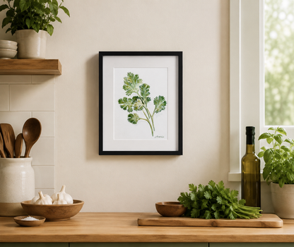 "Fresh Herb" | 8x10 Watercolor Print, Kitchen Art,