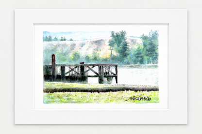 "A Stop Along the 101" | 8x10 Watercolor Print, Oregon Coast