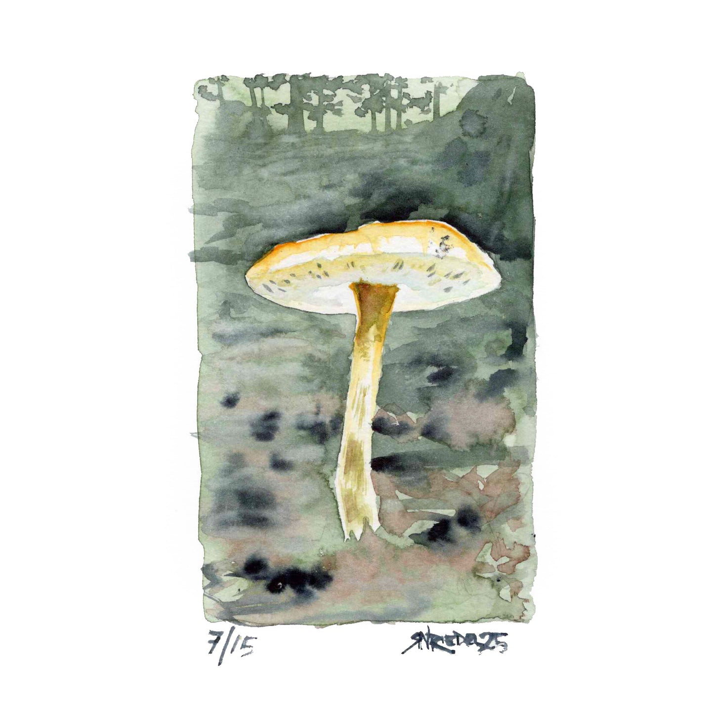“Shortcut to Mushroom” - 8x10 Watercolor Print | Appalachian Trail Inspired Art