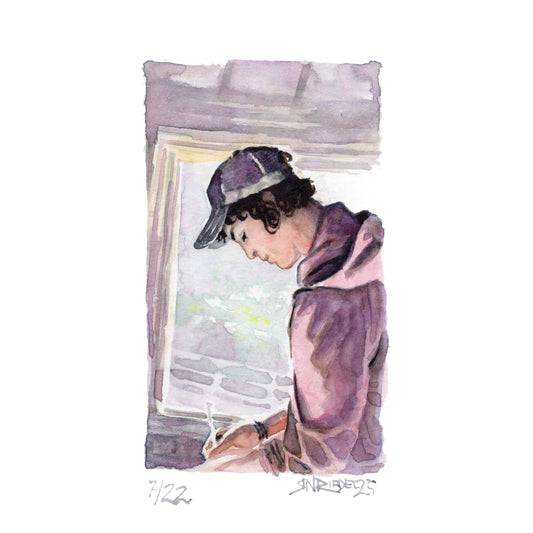 “The Writer's Window” - 8x10 Watercolor Print | Appalachian Trail Inspired Art