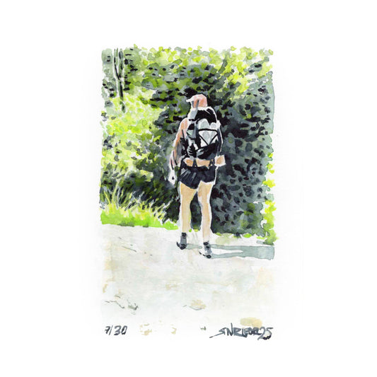 “Road Walk” - 8x10 Watercolor Print | Appalachian Trail Inspired Art