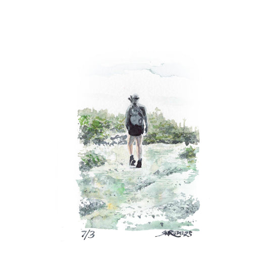 “Katahdin Descent” - 8x10 Watercolor Print | Appalachian Trail Inspired Art