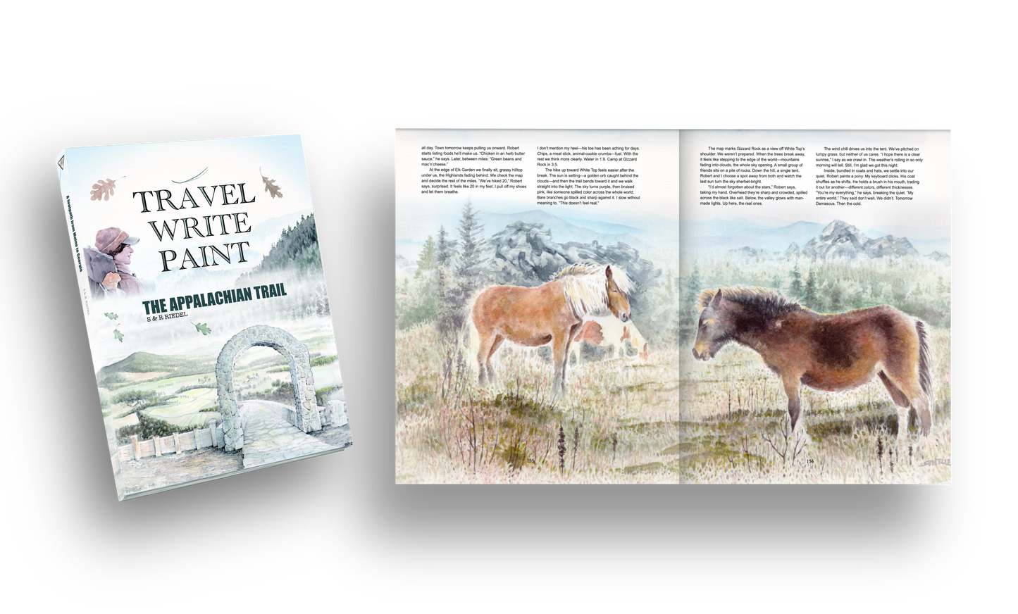 The Appalachian Trail by TRAVEL WRITE PAINT: | Illustrated Trail Journal & Watercolor Book