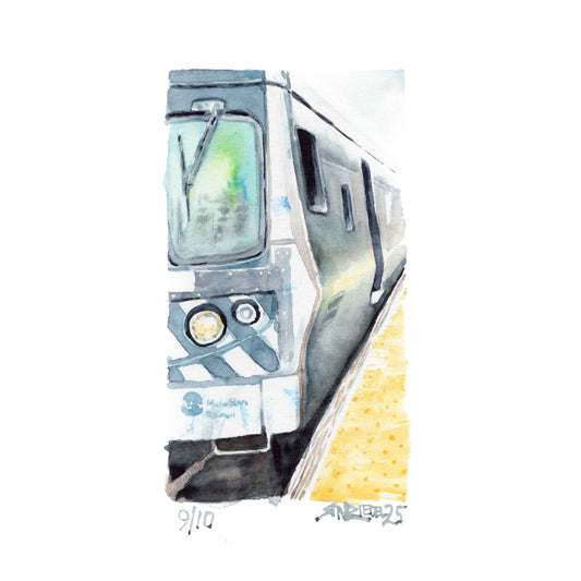 "Riding the Rails, NY” - 8x10 Watercolor Print | Appalachian Trail Inspired Art