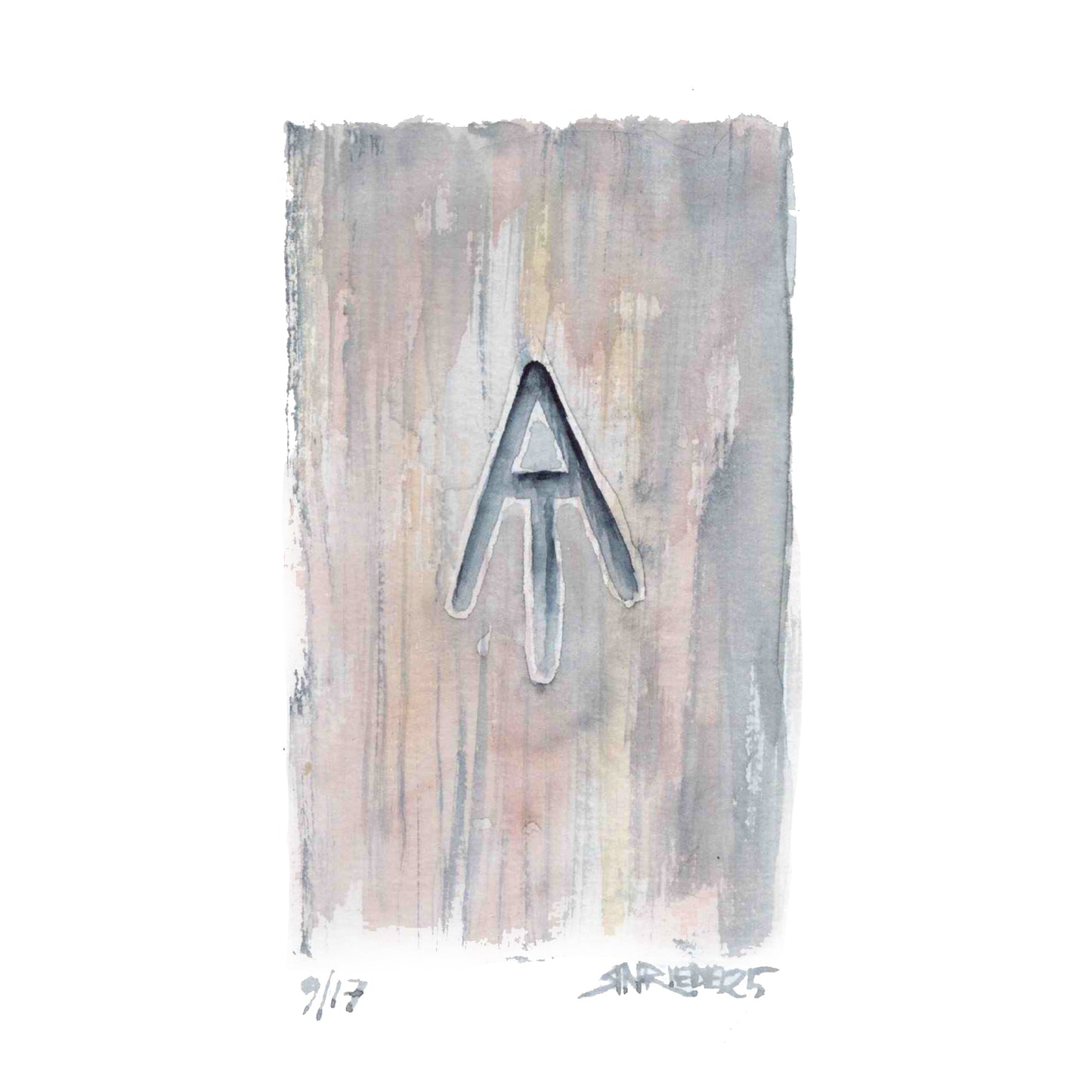 "Carved in Wood” - 8x10 Watercolor Print | Appalachian Trail Inspired Art