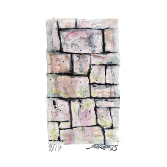"Stone Shelter” - 8x10 Watercolor Print | Appalachian Trail Inspired Art