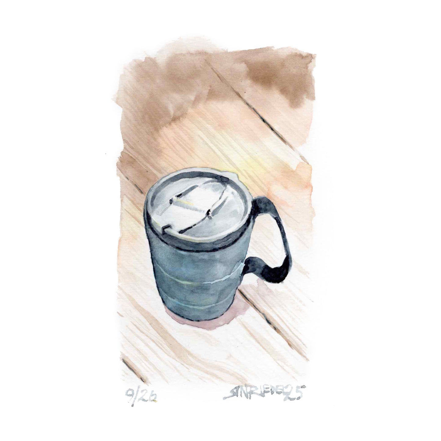 "Hiker's Cup” - 8x10 Watercolor Print | Appalachian Trail Inspired Art