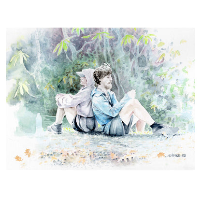 "Back to Back" - 11x14 Watercolor Print  | Appalachian Trail Inspired Artwork