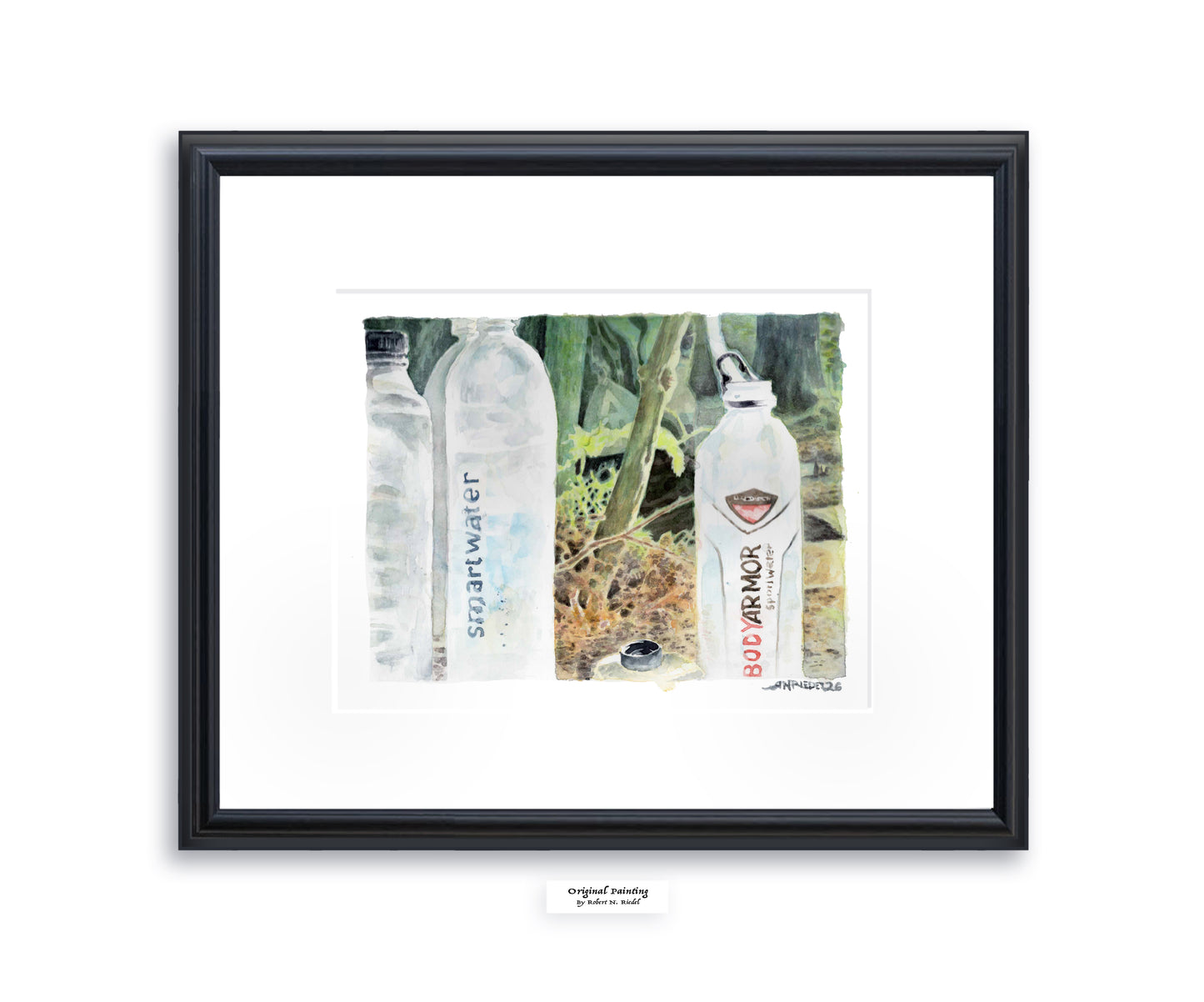 "Refill Ritual" - Artist's Original Watercolor  | Appalachian Trail Thru Hikers Art