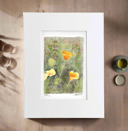 "California Gold" - 8x10 Watercolor Print | Pacific Crest Trail Inspired Art