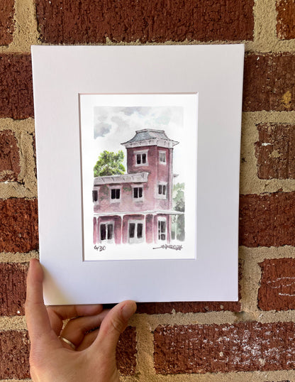 "Trail Town" - 8x10 Watercolor Print | Chester Landmark – Watercolor Tribute to a Trail Town
