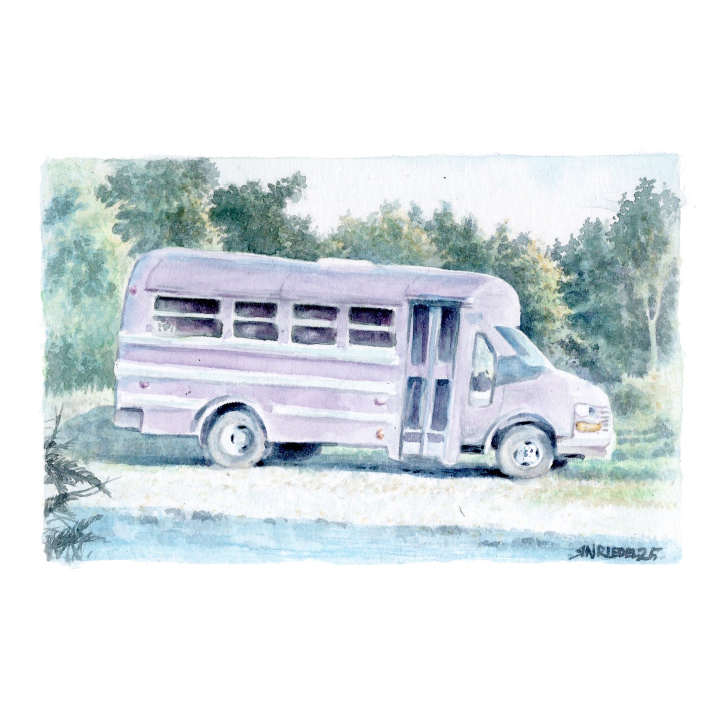 "Cookie Lady’s Bus” - 8x10 Watercolor Print | Appalachian Trail Inspired Art