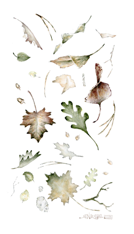 "Fall” - 8x10 Watercolor Print | Appalachian Trail Inspired Art