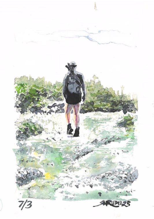 “Katahdin Descent” - 8x10 Watercolor Print | Appalachian Trail Inspired Art