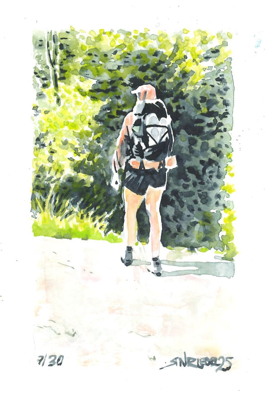 “Road Walk” - 8x10 Watercolor Print | Appalachian Trail Inspired Art